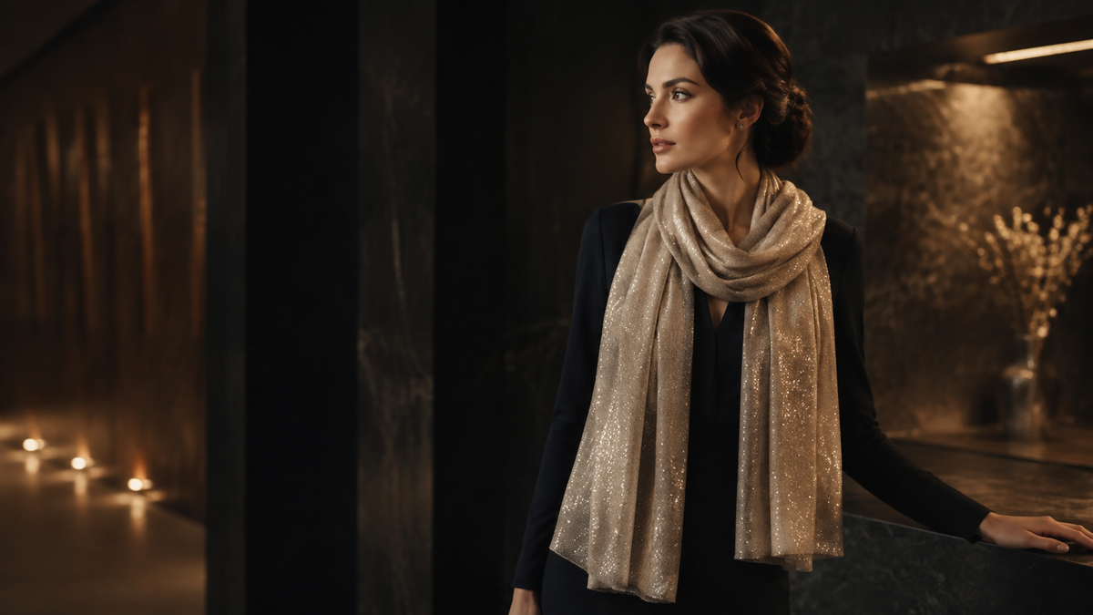 Bannière de la collection Écharpes à Paillettes – NeckChic