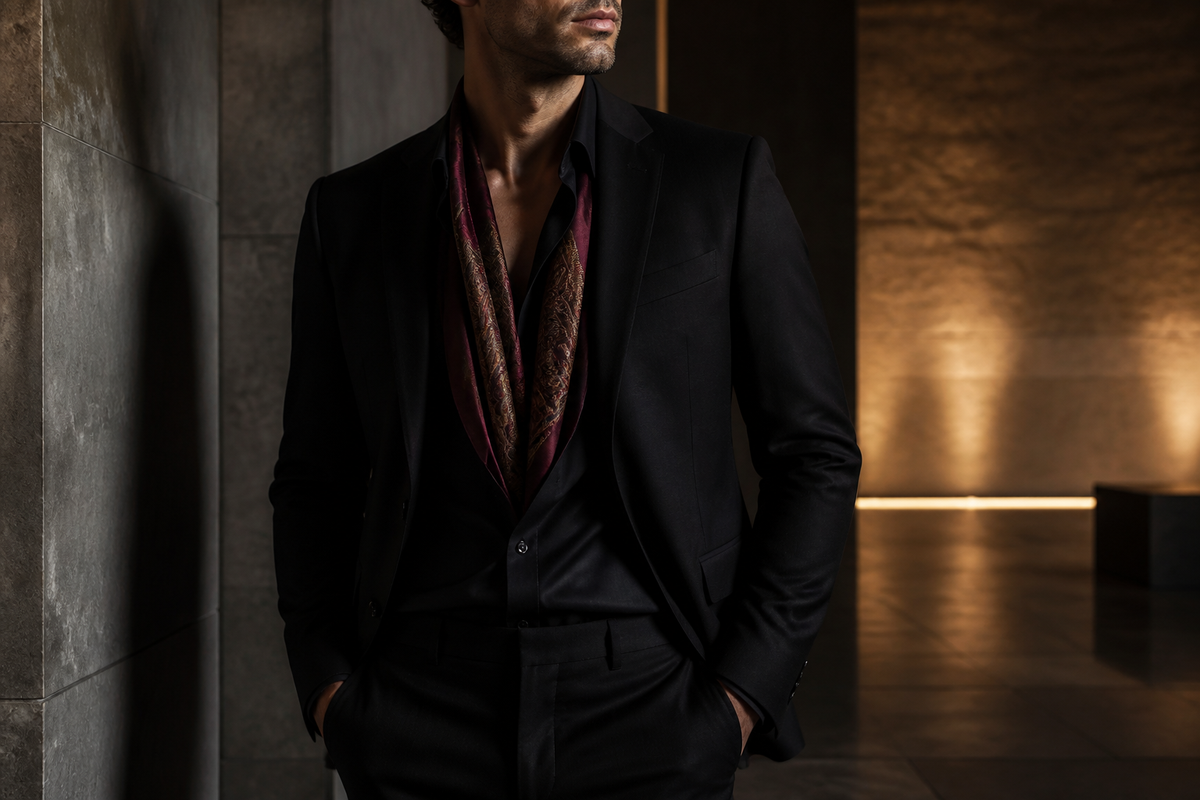 Bannière de la collection Écharpes Homme en Soie – NeckChic