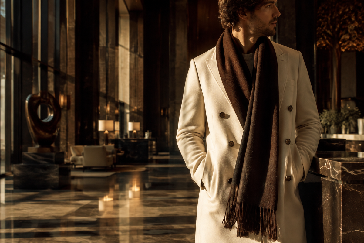 Bannière de la collection Écharpes Homme Luxe – NeckChic