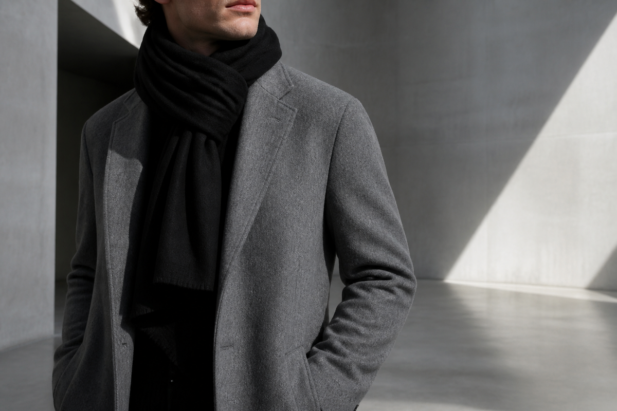 Bannière de la collection Écharpes Homme Noire – NeckChic