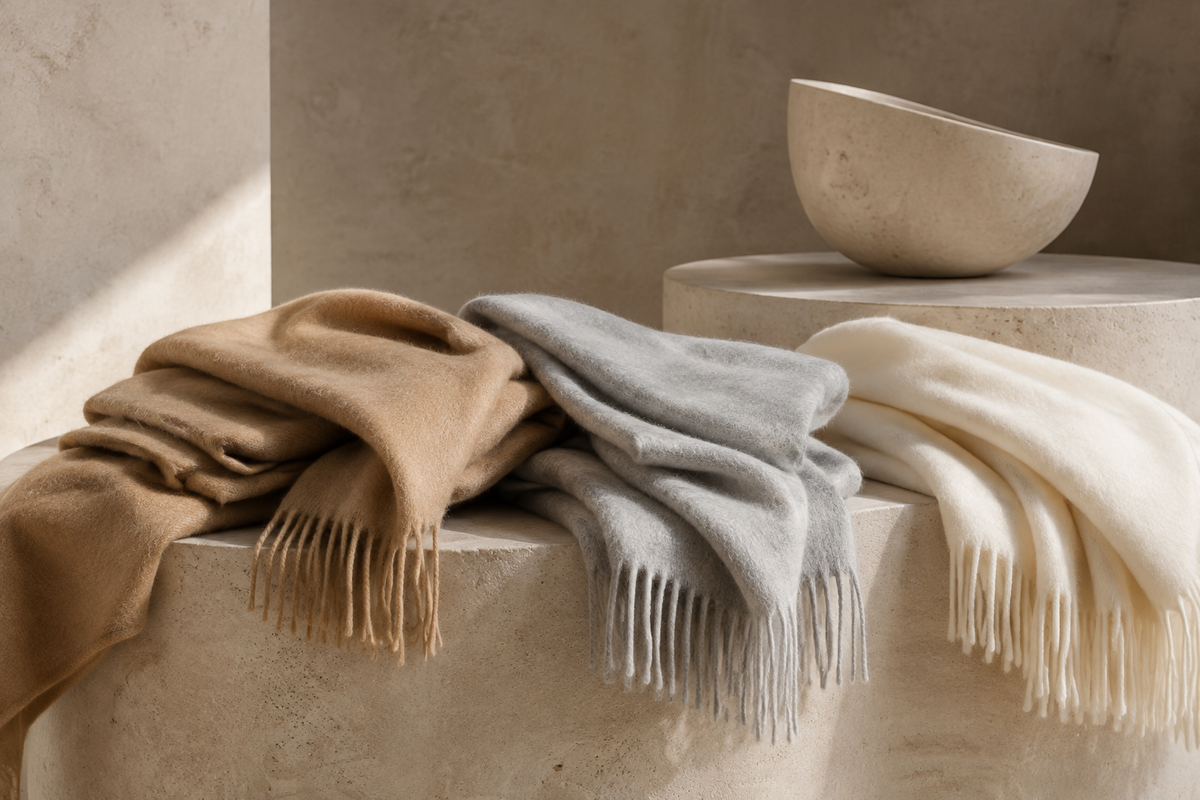 Bannière de la collection Étoles Cachemire – NeckChic