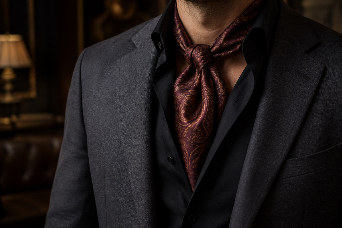 Bannière de la collection Foulard Homme en Soie – NeckChic