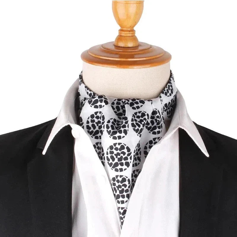 Ascot avec motifs imprimés