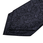 Ascot en soie à boutons avec pochette