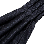 Ascot en soie doté de boutons et pochette