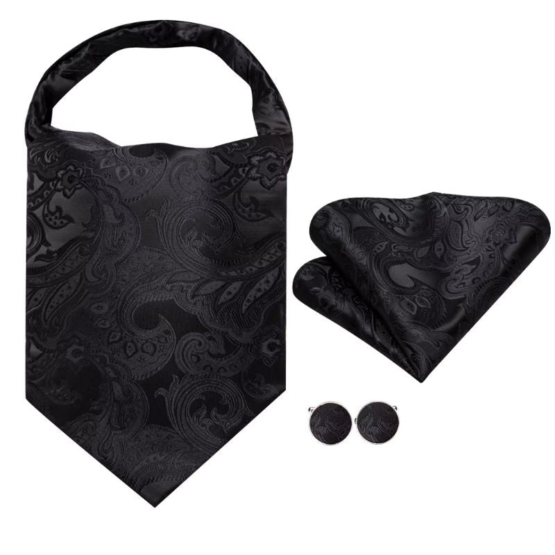 Ascot pour homme confectionné en soie