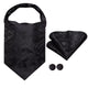 Black with Floral Pattern