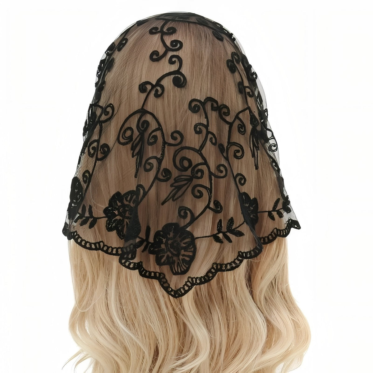 Bandana à motif dentelle
