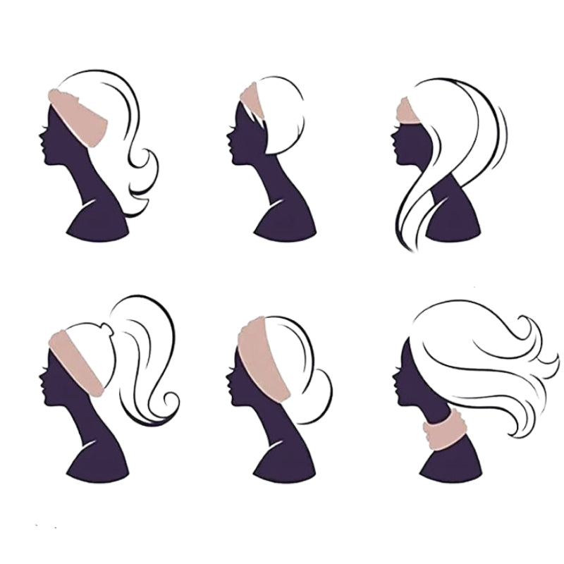Bandeau cheveux femme au style croisé