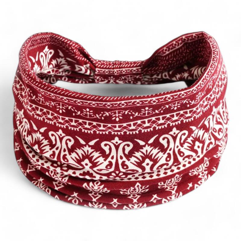 Bandeau croisé forme bandana