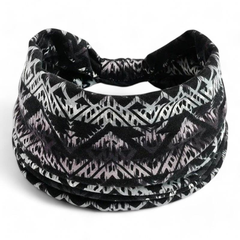 Bandeau féminin à porter croisé dans les cheveux