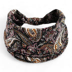 Bandeau femme à porter croisé dans les cheveux
