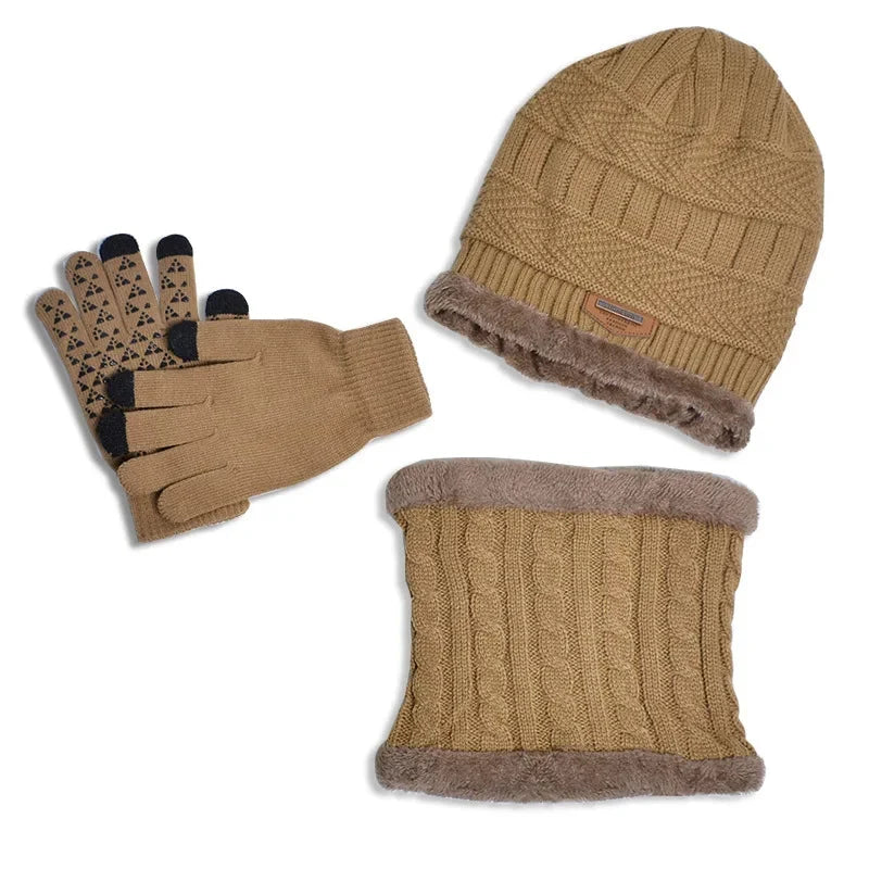 Bonnet avec gants et snood pour enfant