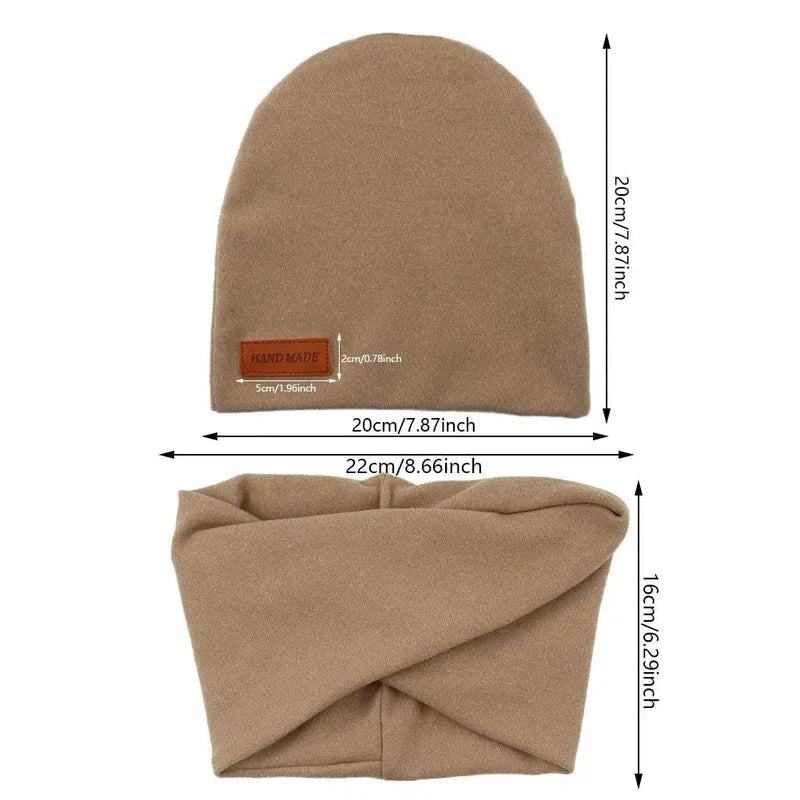 Bonnet avec snood pour enfant