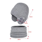 Bonnet avec snood pour enfant garçon