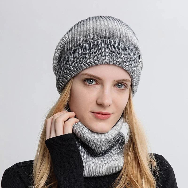 Bonnet avec tour de cou pour femme