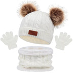 Bonnet écharpe et gants en ensemble pour enfant