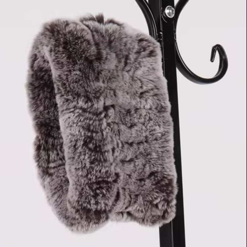 Cache-cou façon snood en fourrure