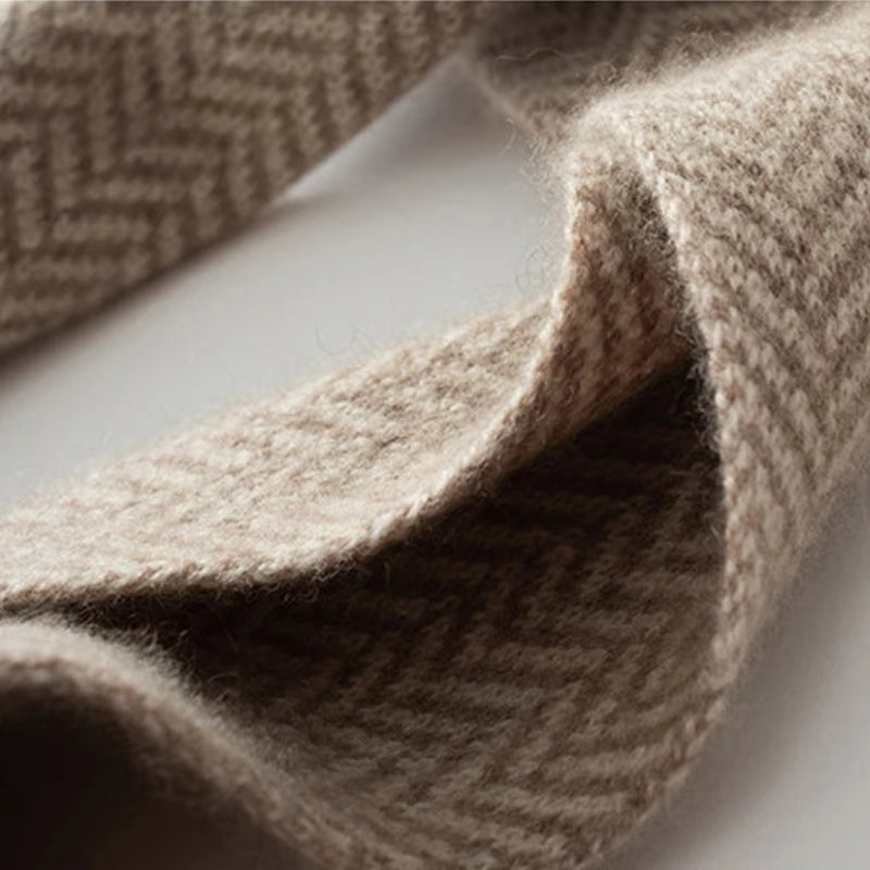 Cachemire beige pour cette écharpe