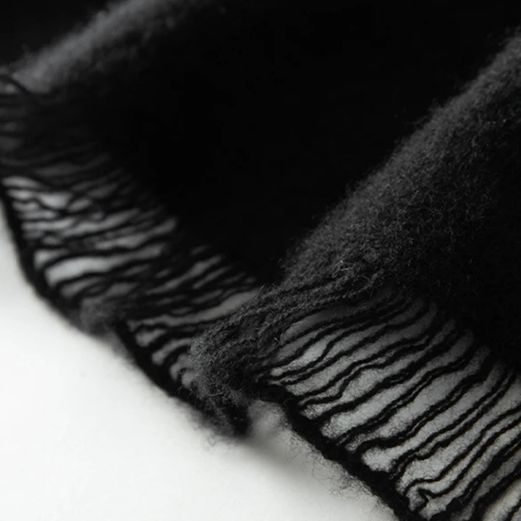 Cachemire noir pour cette étole
