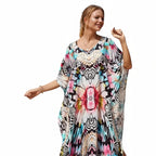 Caftan africain avec motifs hauts en couleur