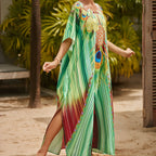 Caftan africain coloré et imprimé