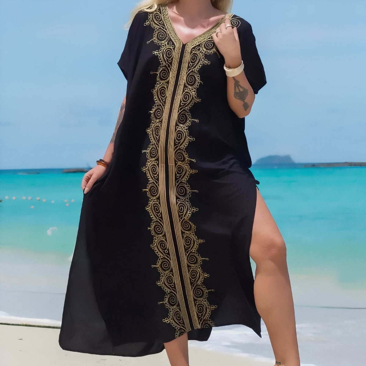 Caftan paréo pour femme au style oriental