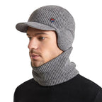 Cagoule hivernale masculine façon casquette