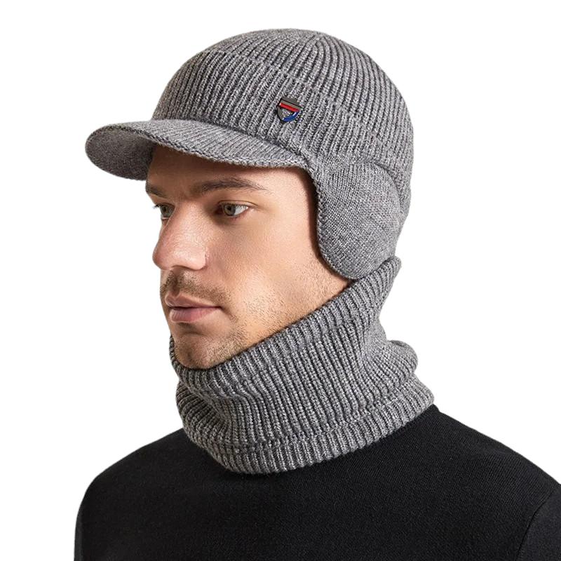 Cagoule hivernale masculine façon casquette