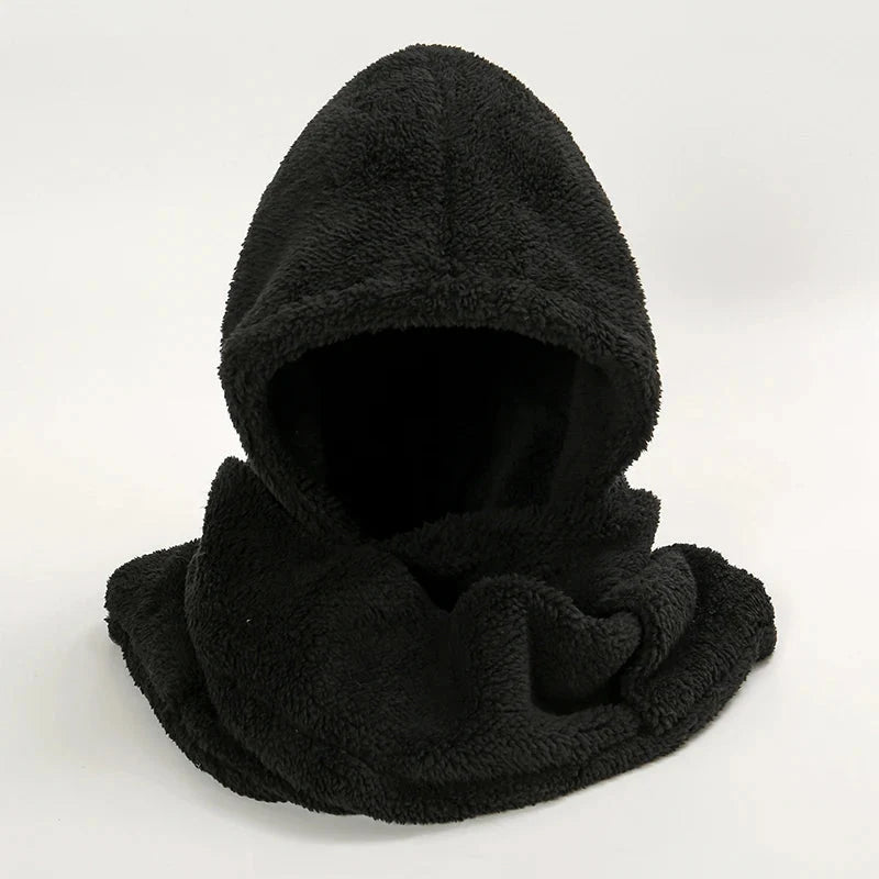 Capuche-écharpe en polaire pour femme
