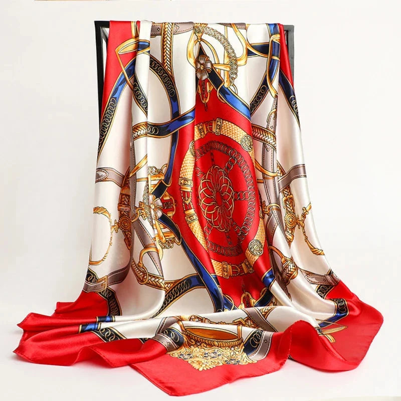 Carré 90x90 sous forme de foulard