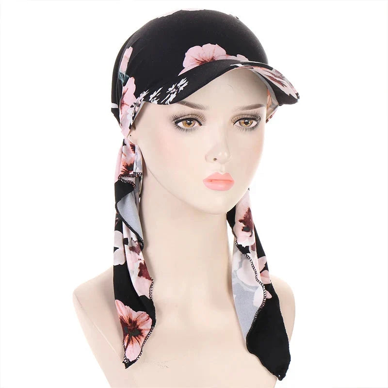 Casquette avec foulard pour femmes