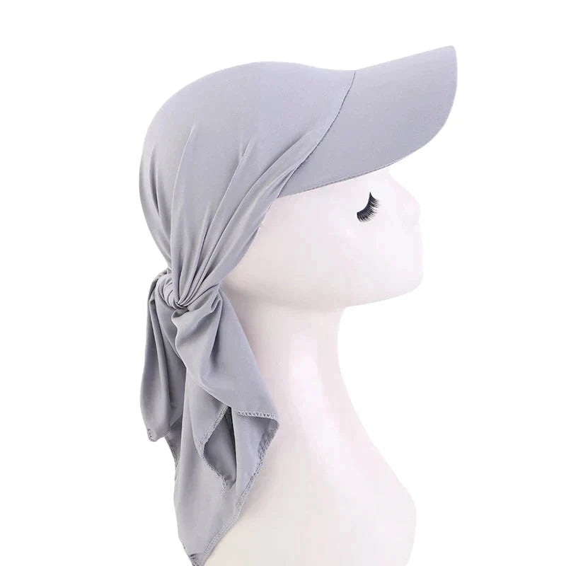 Casquette estivale avec foulard pour femme