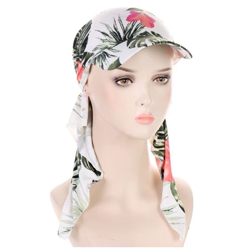 Casquette foulard à visière