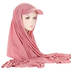 Casquette hijab de type foulard