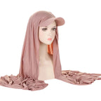 Casquette hijab façon foulard