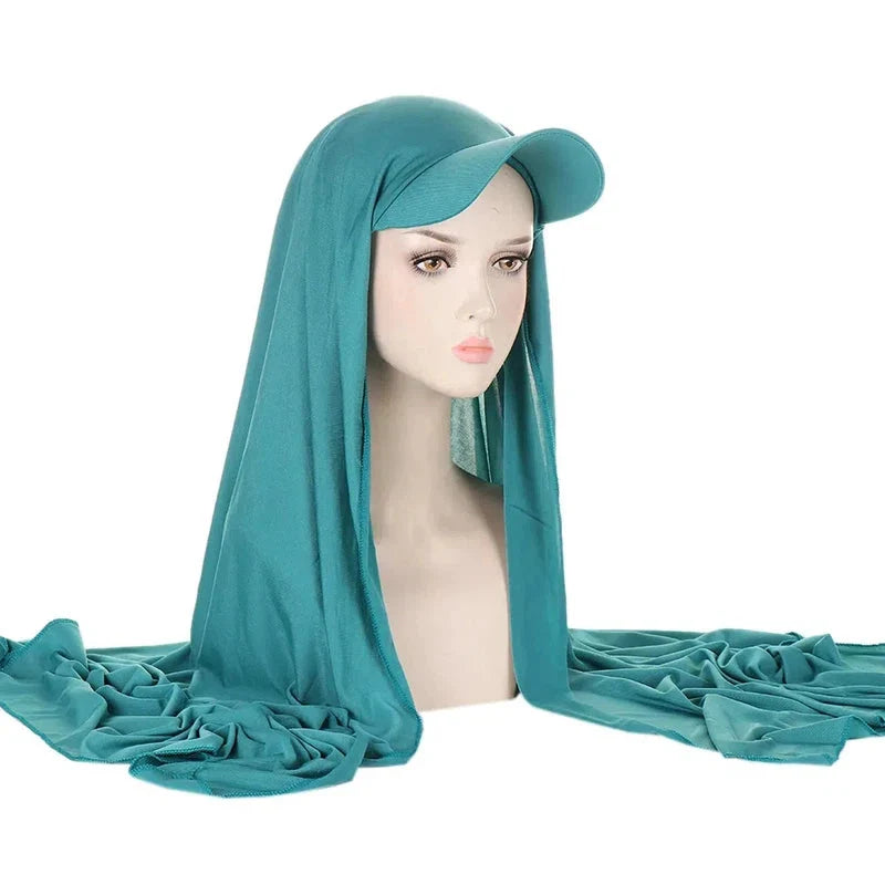 Casquette pour hijab avec foulard