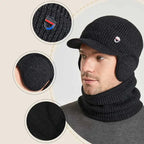Casquette pour homme façon cagoule d'hiver