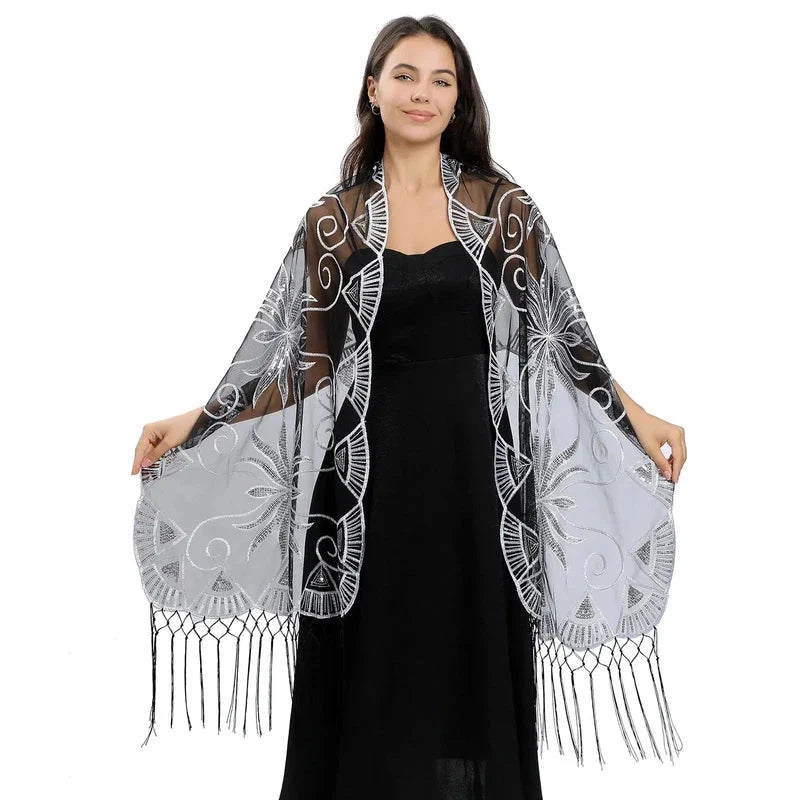 Châle assorti à une robe de soirée