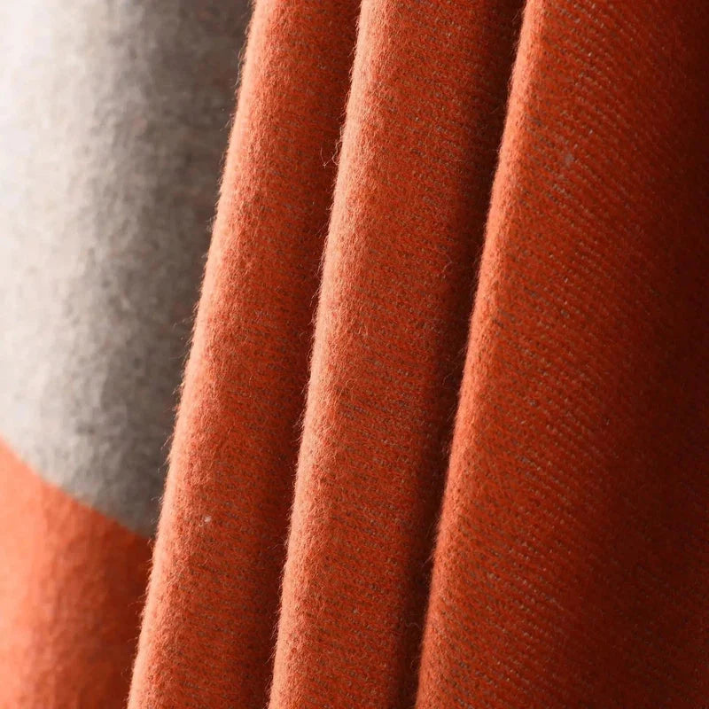 Châle au style écharpe plaid