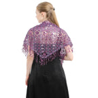 Châle aux détails en sequins