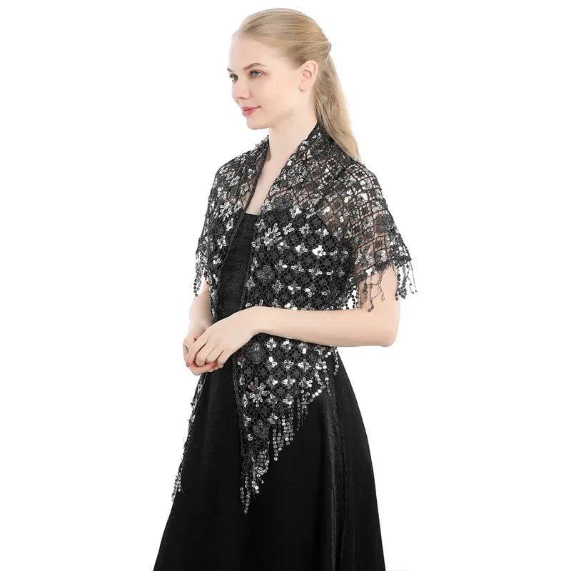 Châle avec sequins