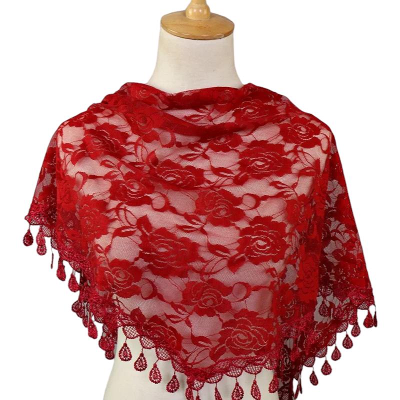 Châle mariage en matière transparente
