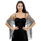 Châle orné de paillettes