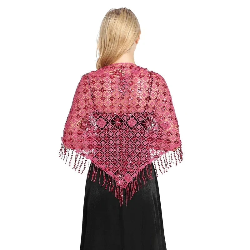 Châle rehaussé de sequins