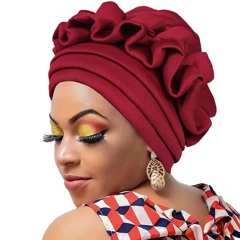 Chapeau foulard de style africain