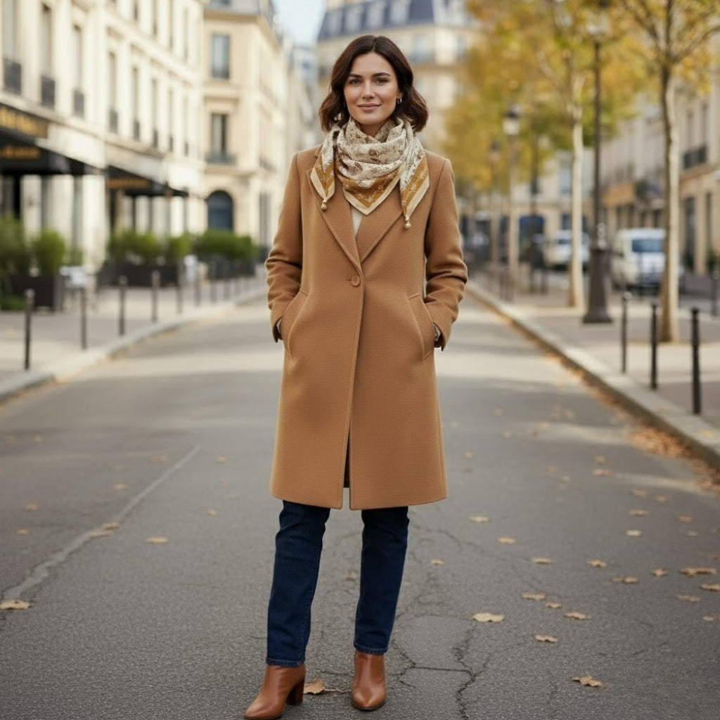 Chèche à breloques façon foulard