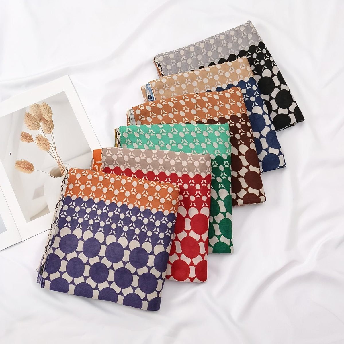 Chèche aux couleurs patchwork