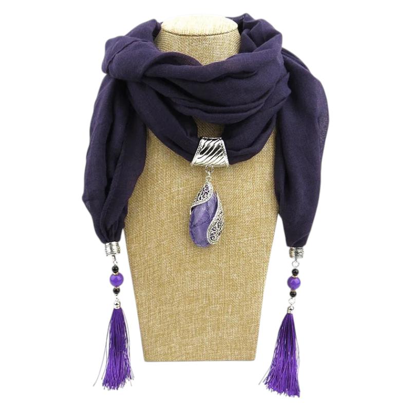 Chèche aux ornements façon bijoux