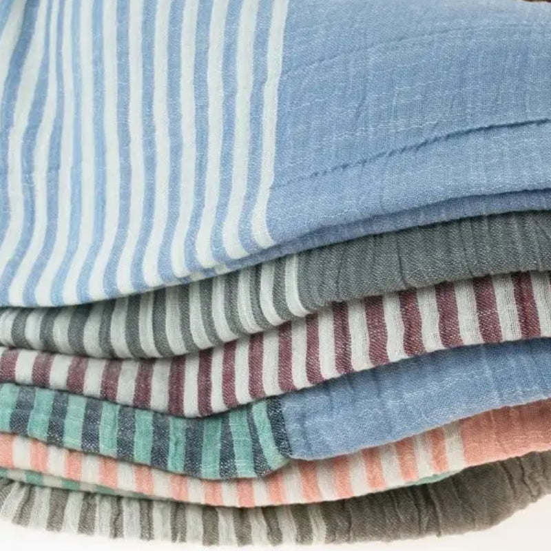 Chèche coton au fini froissé